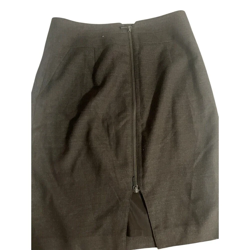 Banana Republic Skirt Mini Size 4 Stretch Lined Side Zip Brown